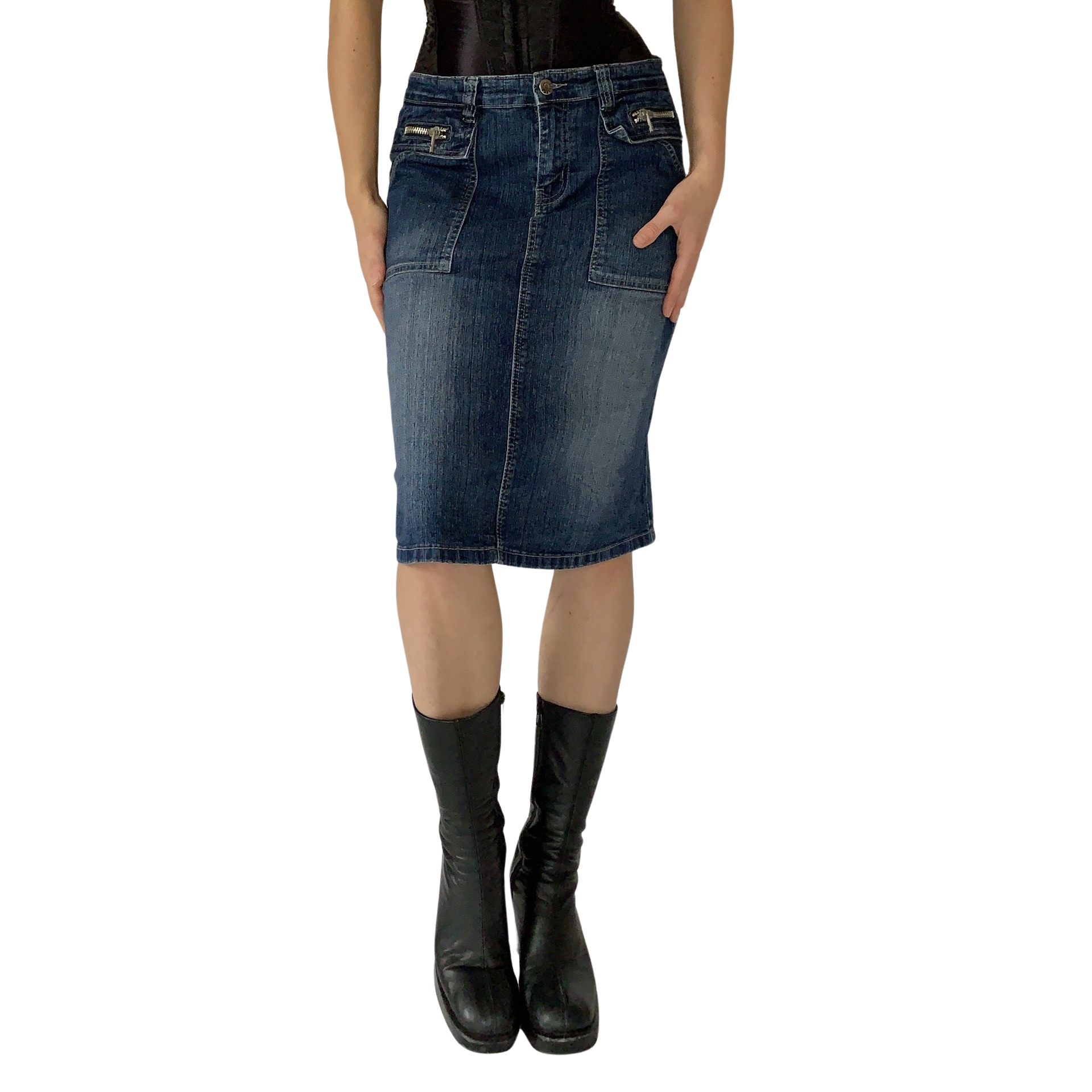 Y2K Denim Midi (M)