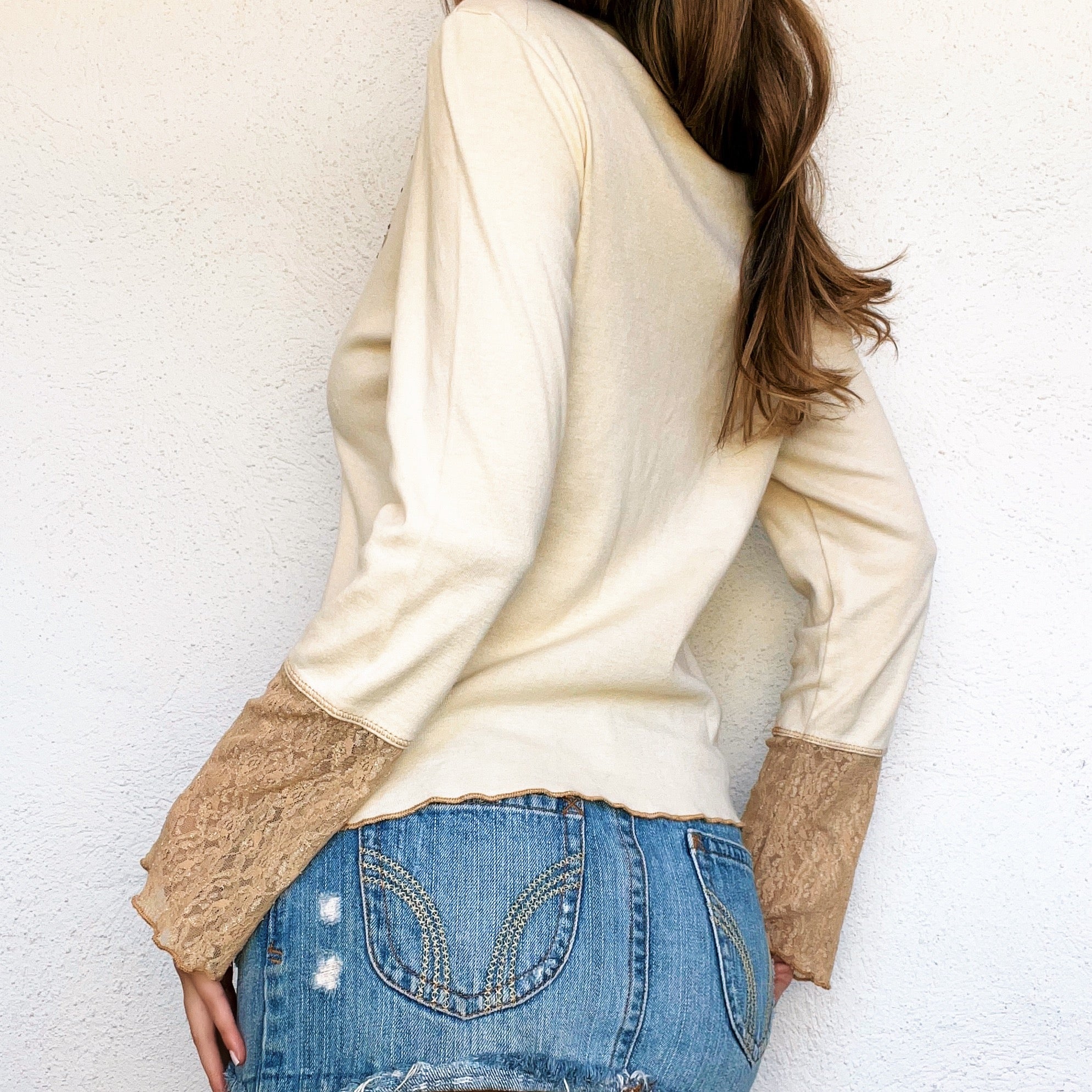 Early 2000s Boho Top (M)
