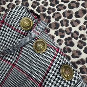 2000s Plaid Pleated Bubble Hem Skirt (S)
