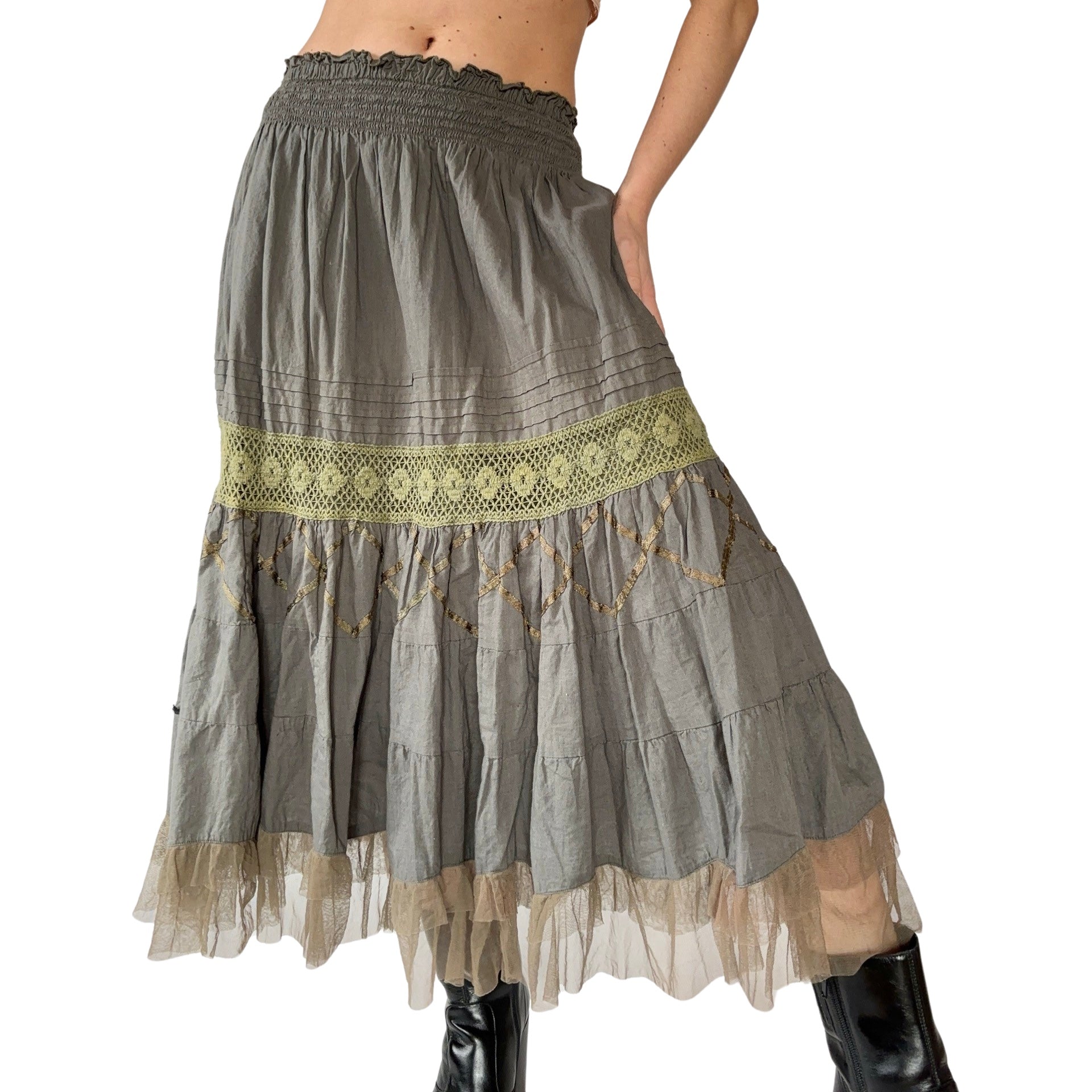 90s Boho Fairy Skirt (XS/S)