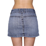 Y2K Low Waisted Denim Mini Skirt (S) 