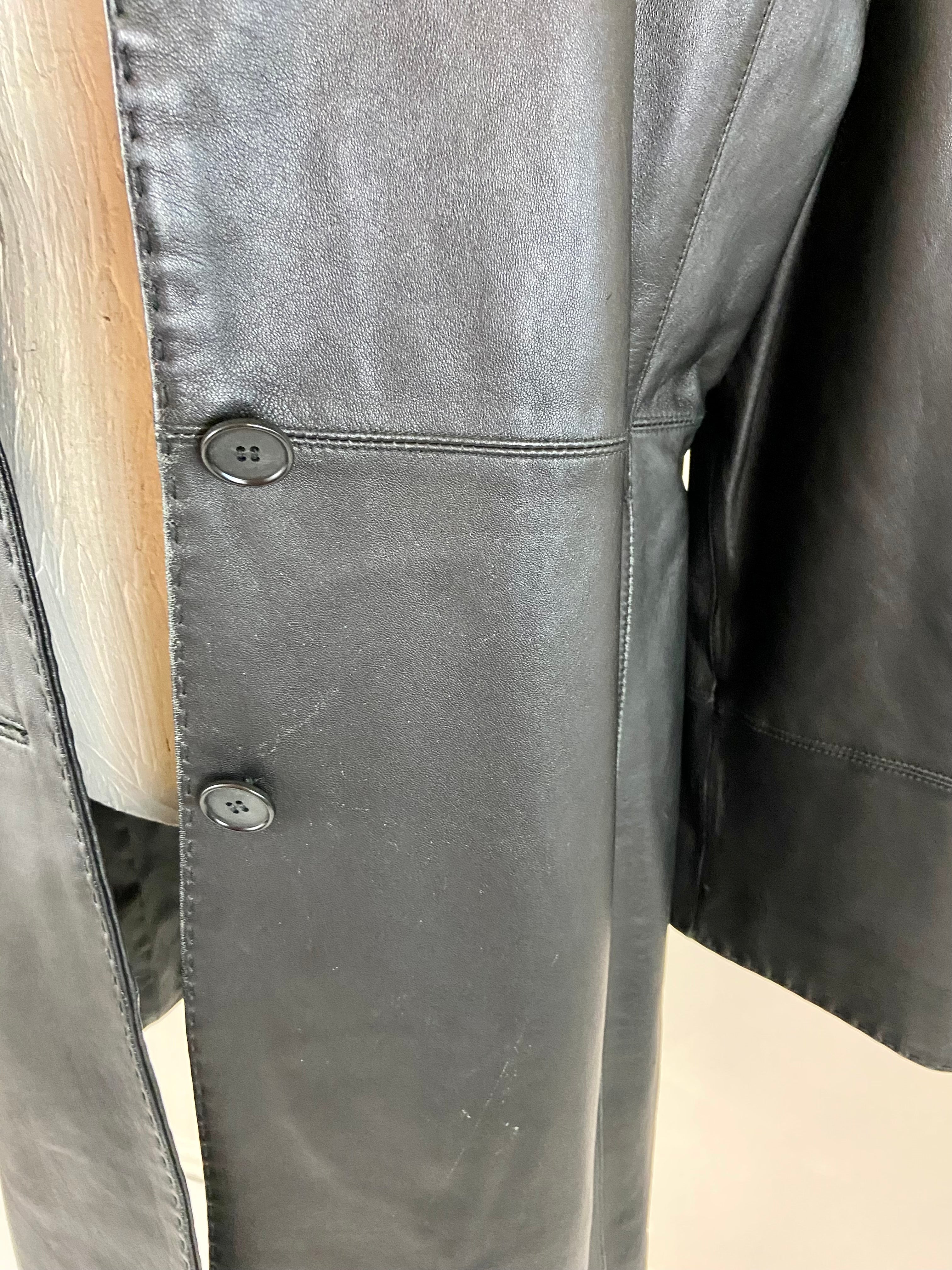 Black soft leather jacket