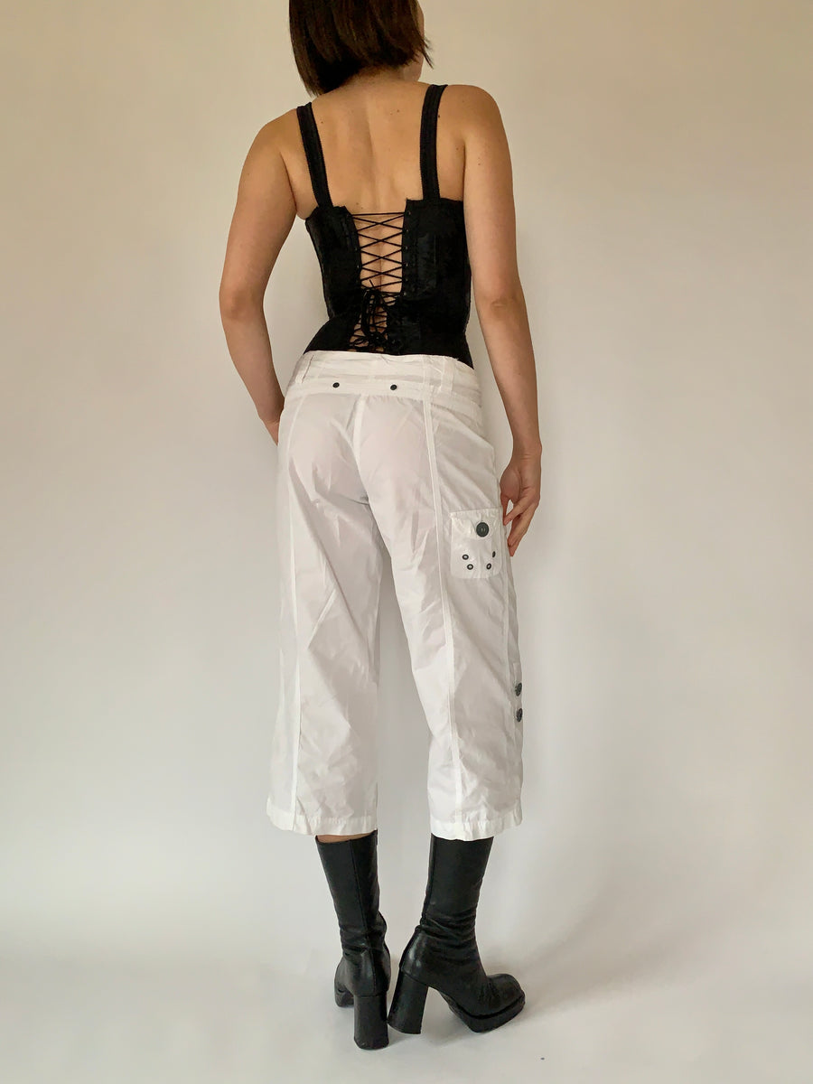 2000s Hot Pink Camo Cargo Capris (S) main image 1