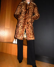 Genuine Fur Leopard Coat (S)