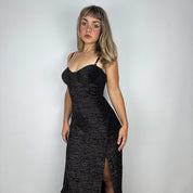 90s Shimmer Maxi Dress (L)