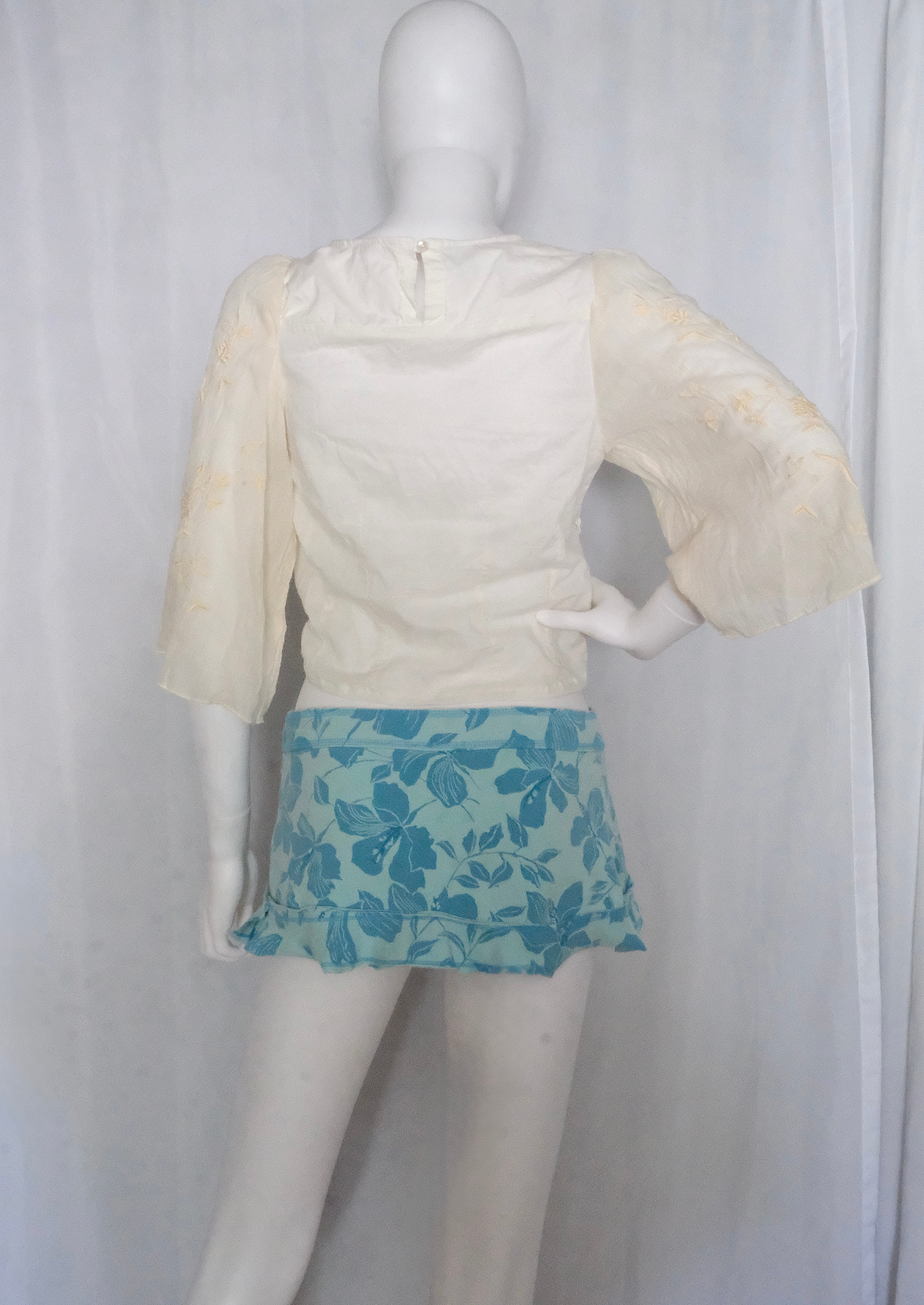 Aqua Tropical Micro Mini Skirt (S)