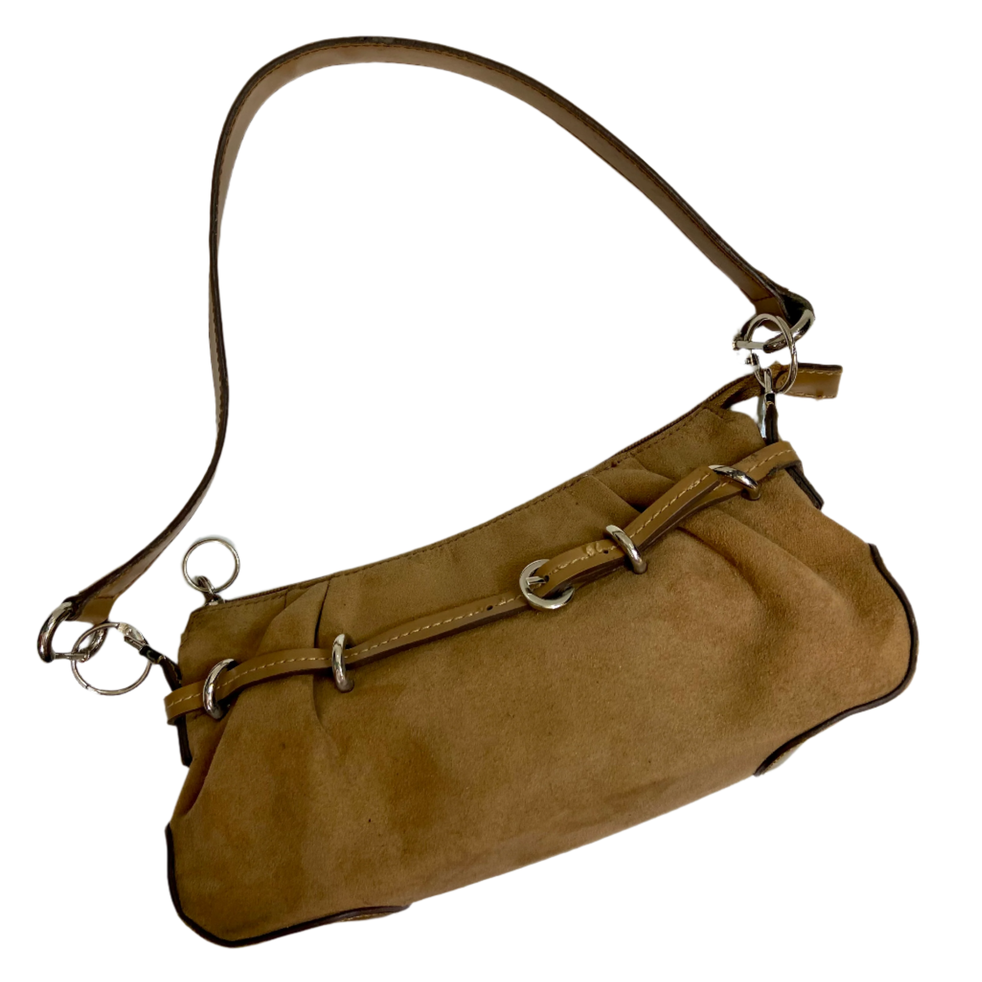 Tan Suede Mondani Purse