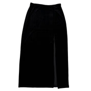 90s Noir Velvet Maxi Skirt (S/M)