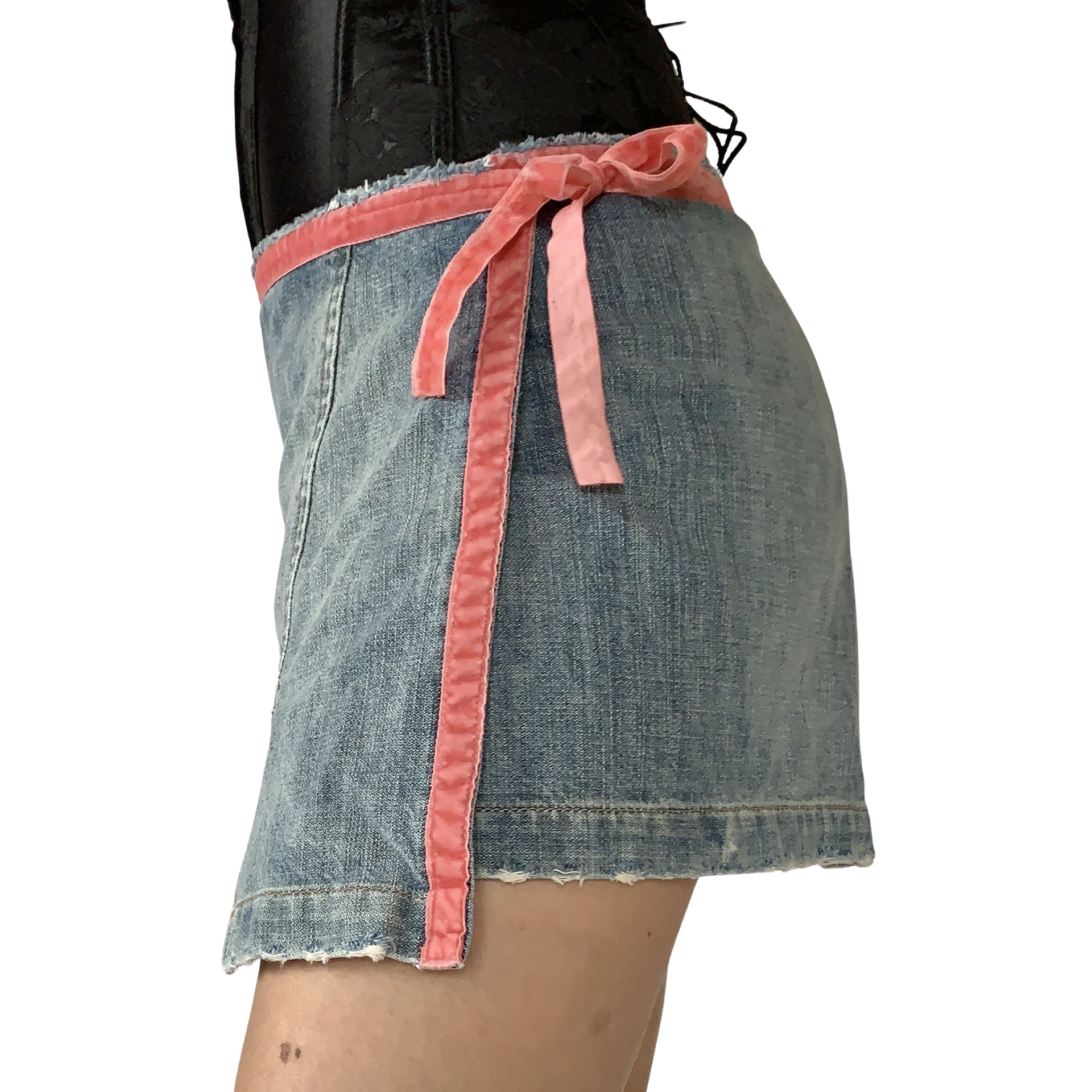 Y2K Denim Wrap Mini (S)