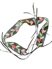 Sheer Black Flower Belt