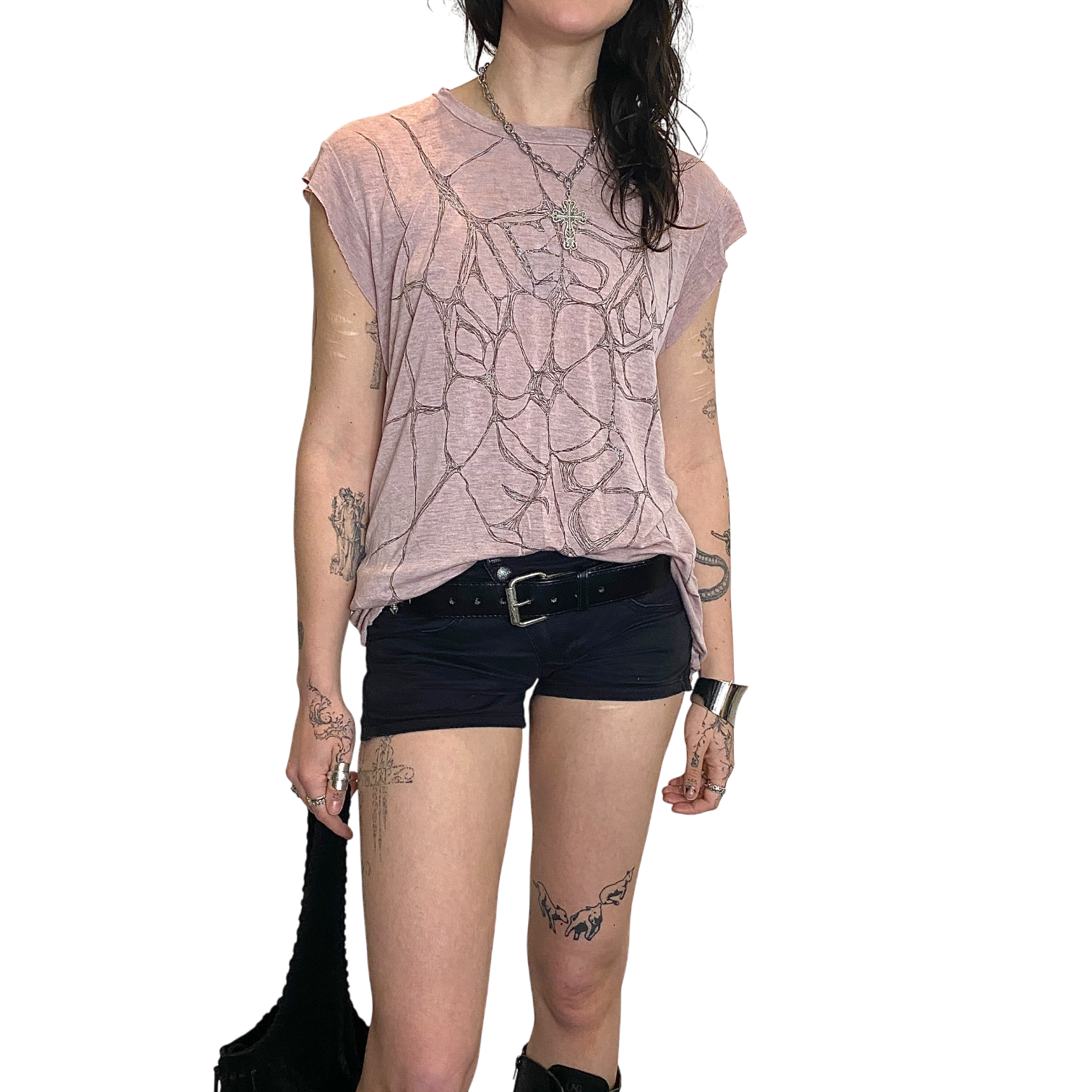 Diesel Web Back Cutout Tee (XS)