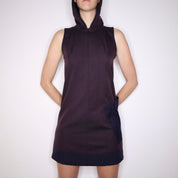 Y2K COP COPINE Purple Hooded Dress (S/M)