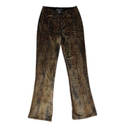 90s Velvet Snakeskin Pants (S)