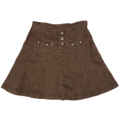 Vintage French Brown Midi Skirt (S/M)