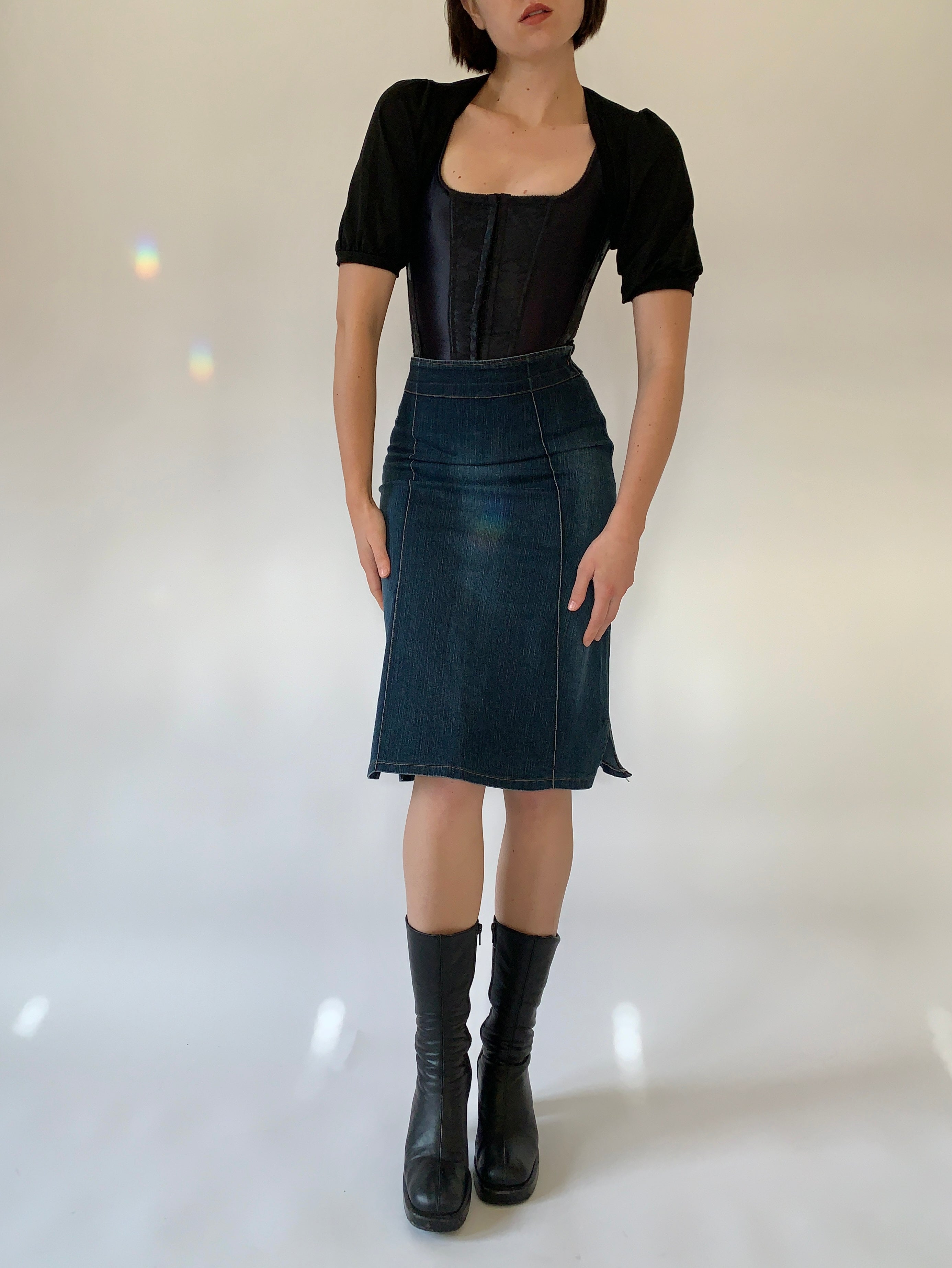Y2K Denim Midi (S)