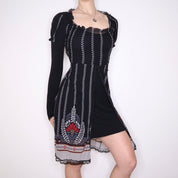 Y2K Italian Layered Mesh Dress (M)