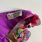 Custom Silk Halter Maxi Dress (M)