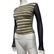 Vintage Stripe Mesh Longsleeve (XS/S)
