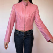 Wilson’s Leather Pink Moto Jacket (XS)