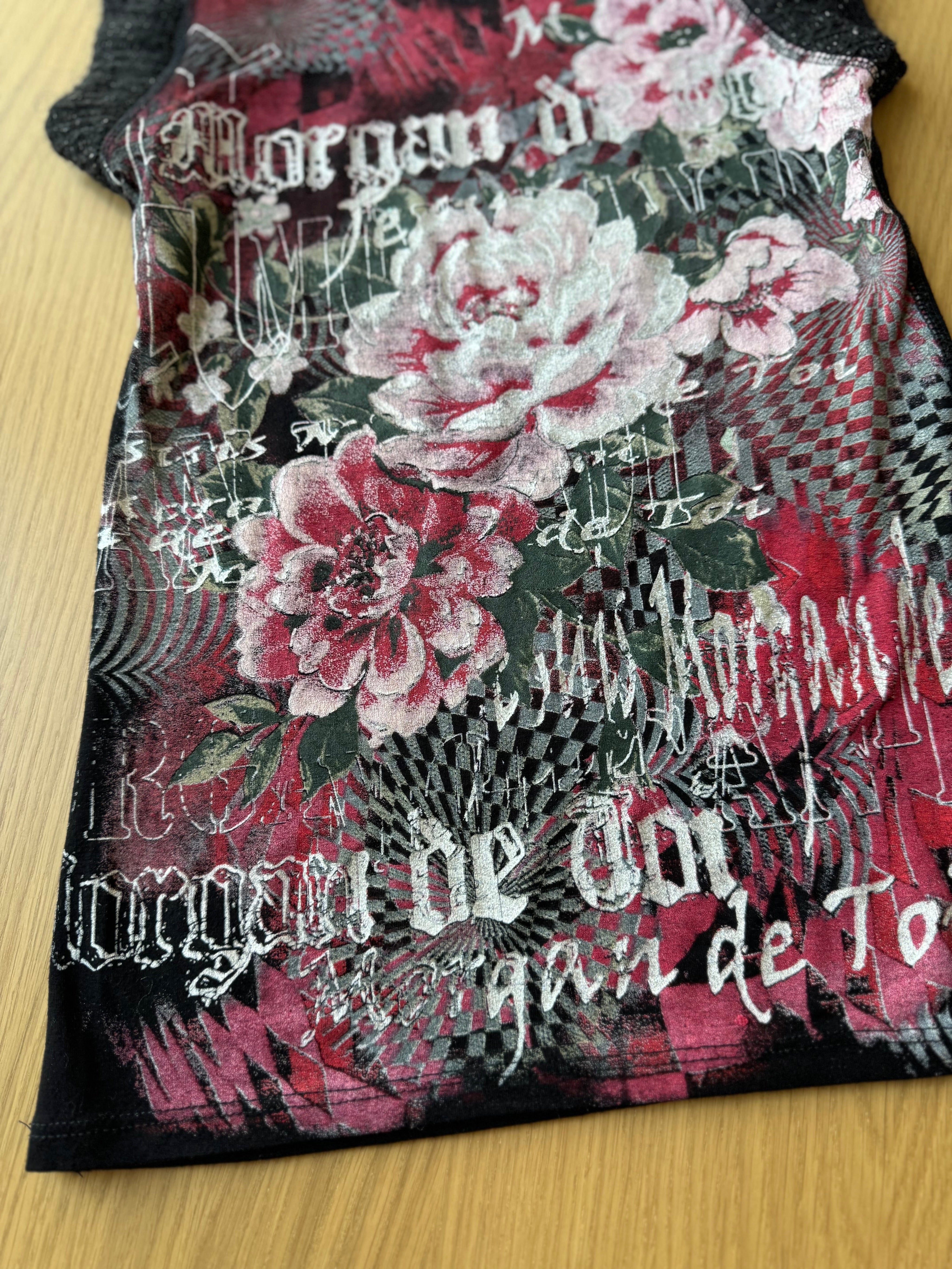 Vintage Morgan de toi Slinky Graphic Top (S)