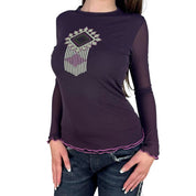 Vintage Guess Italian Mesh Long Sleeve (S)