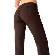 2000s Corpcore Pinstripe Trousers (S)