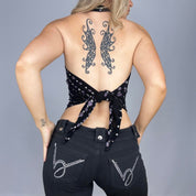 Sparkly Polka Dot Halter (S)