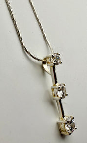 Three
Diamond Pendant necklace
