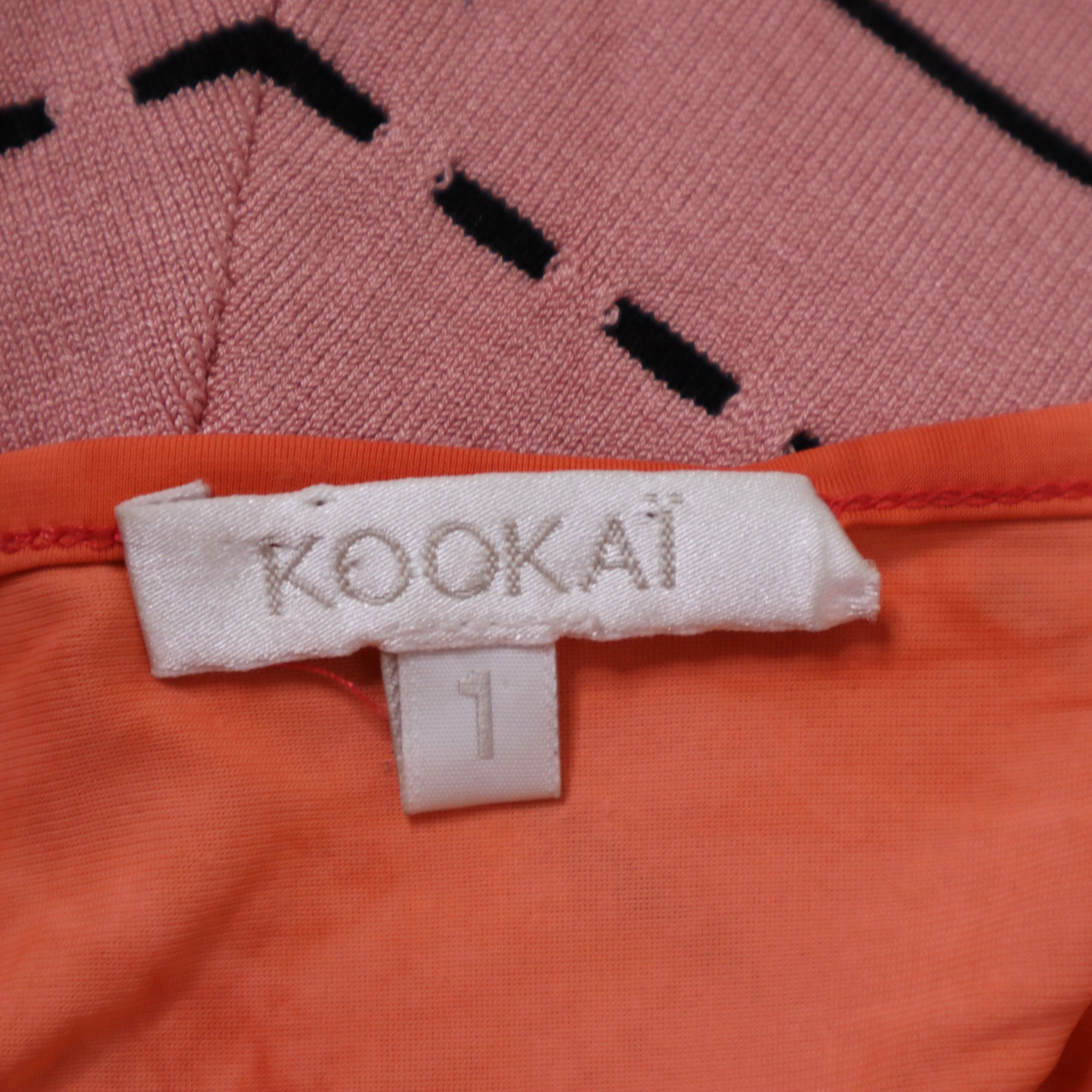 Y2K Orange Tie Dye Wrap Top (S/M)