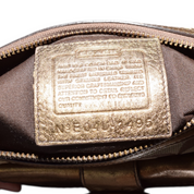 Vintage Metallic Leather Coach Shoulder Soho Bag