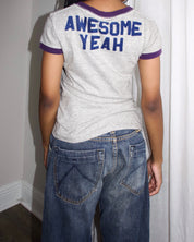 Denim Dungaree "I'm Hip" Ringer Tee (S)