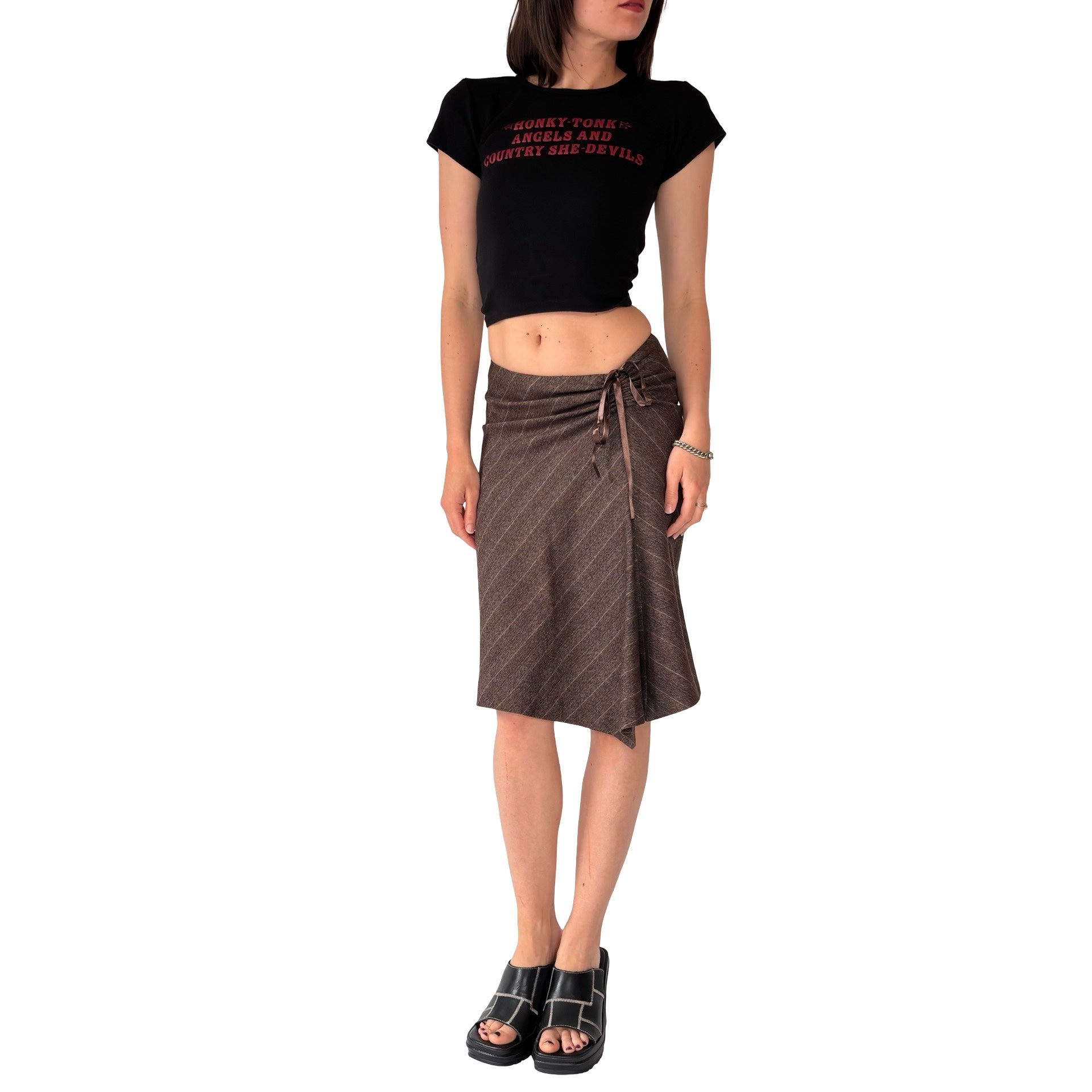 2000s Corpcore Midi Skirt (XS)