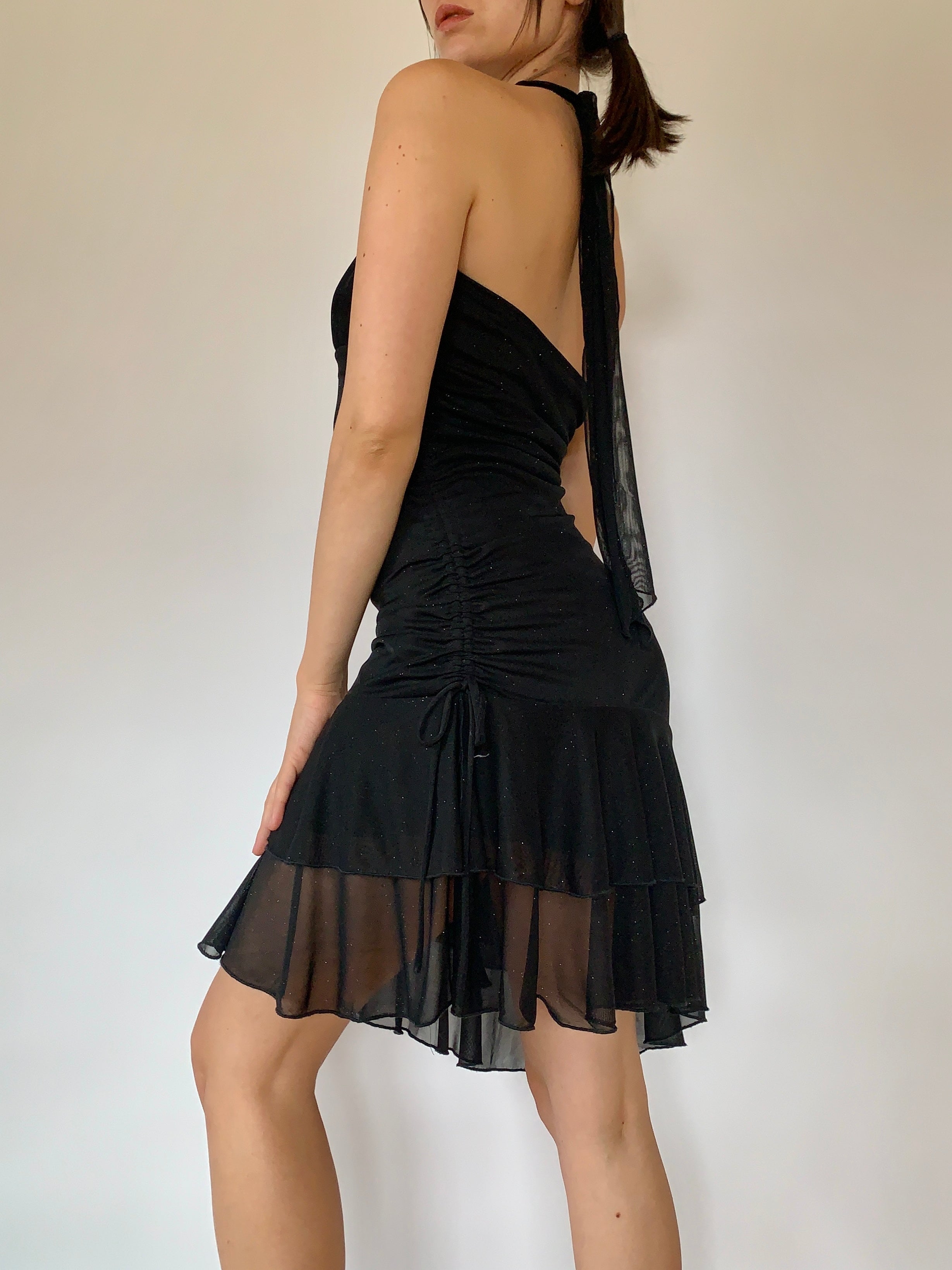 Y2K Glitter Midi Dress - Small
