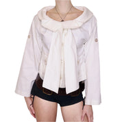 Y2K ESCADA White Collared Jacket (M)