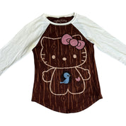 2007 hello kitty baseball tee (XS/S)