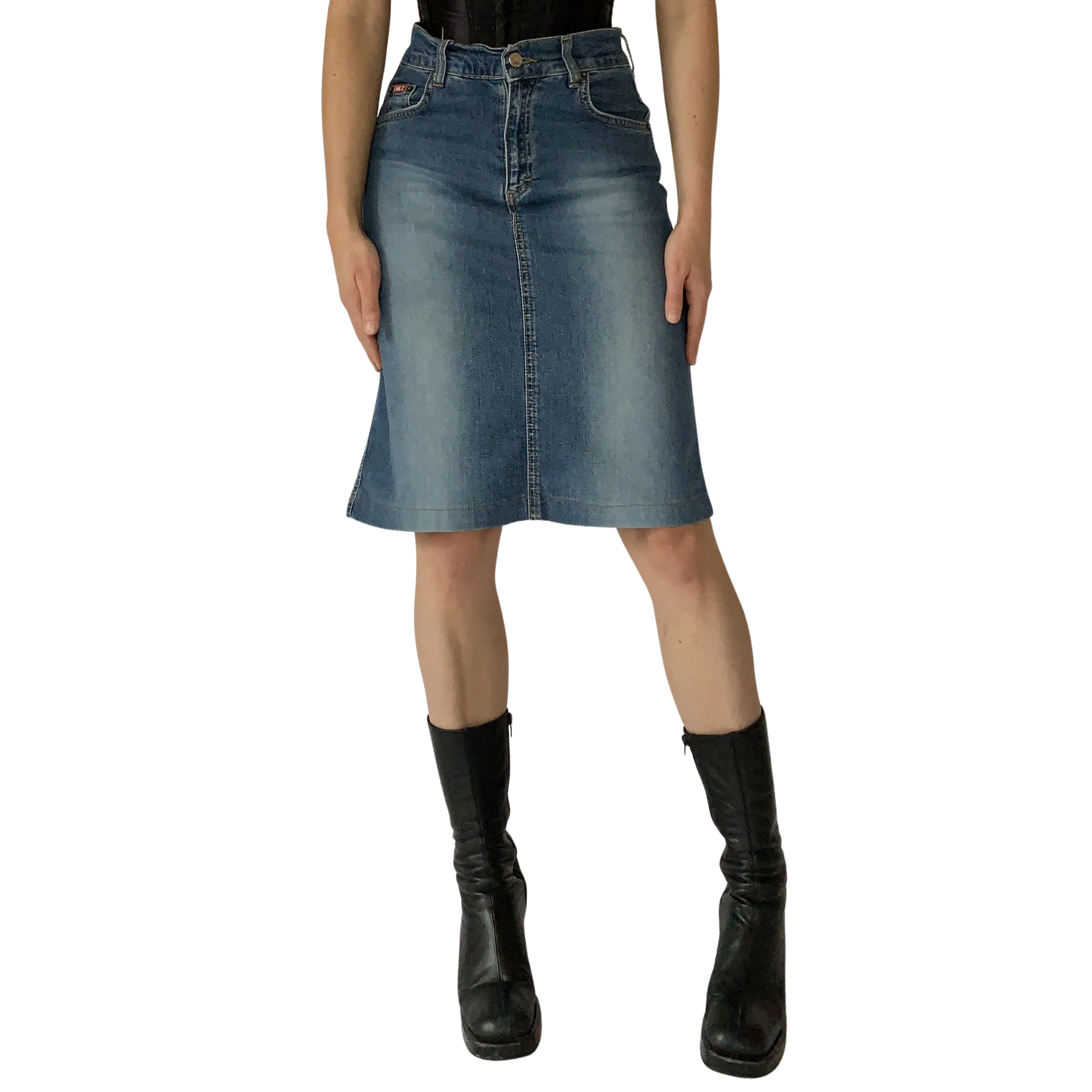 Y2K Denim Midi (S)