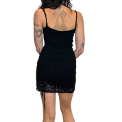 Vintage Gothic Italian Bustier Mini Dress (XS/S)