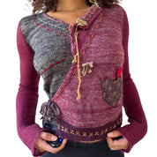 Italian Vintage Mohair Wool Cardigan (S)