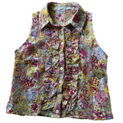 Vintage Italian Embroidered Blouse (S)