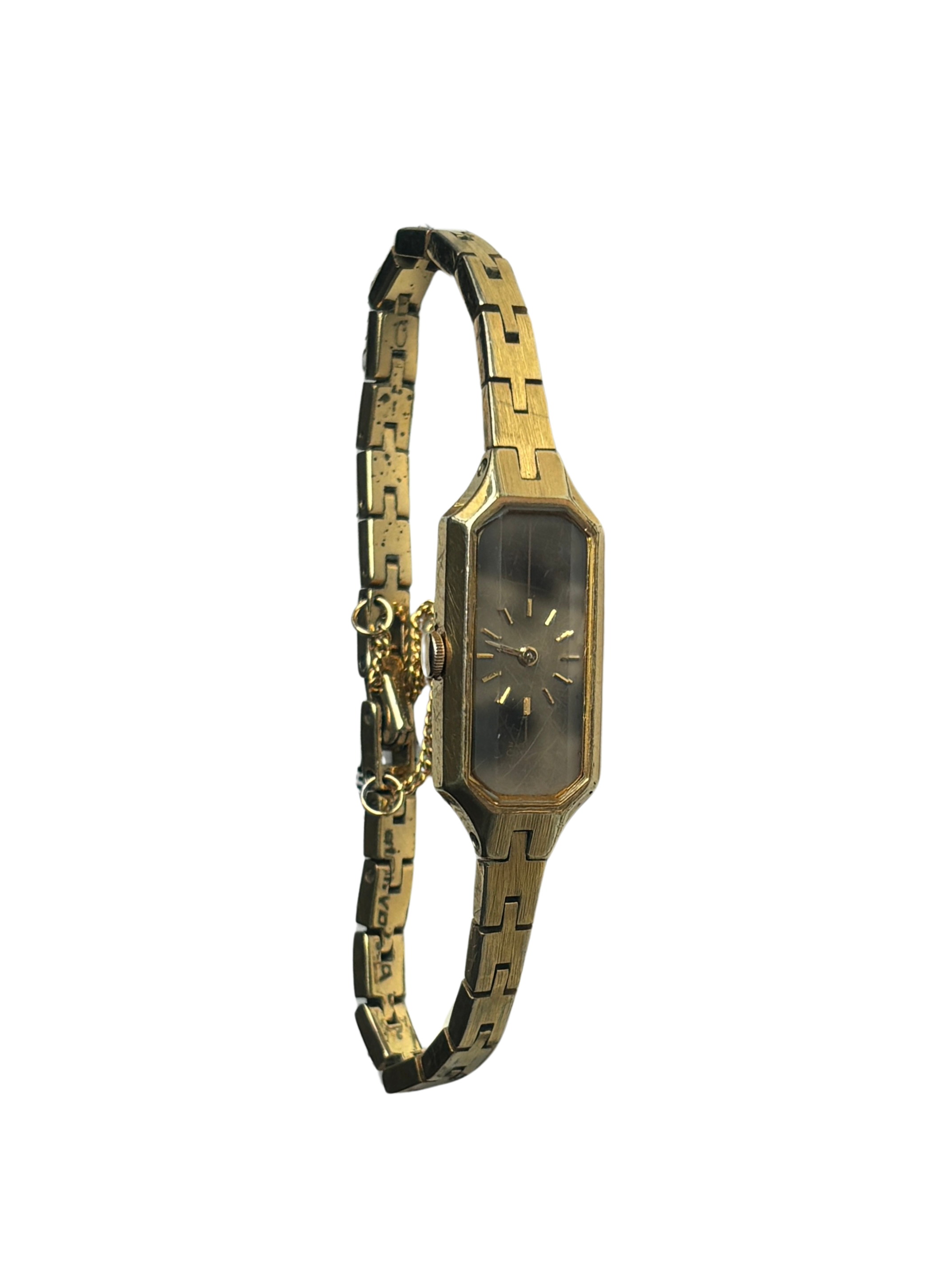 80s Gold Plated Marble Seiko Watch