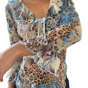 Vintage French Mesh Renaissance Top (M/L)
