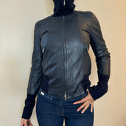 Vintage Italian Leather Jacket (XS/S)