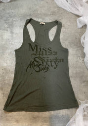 Miss Sixty Vintage Logo Graphic Vest (S)