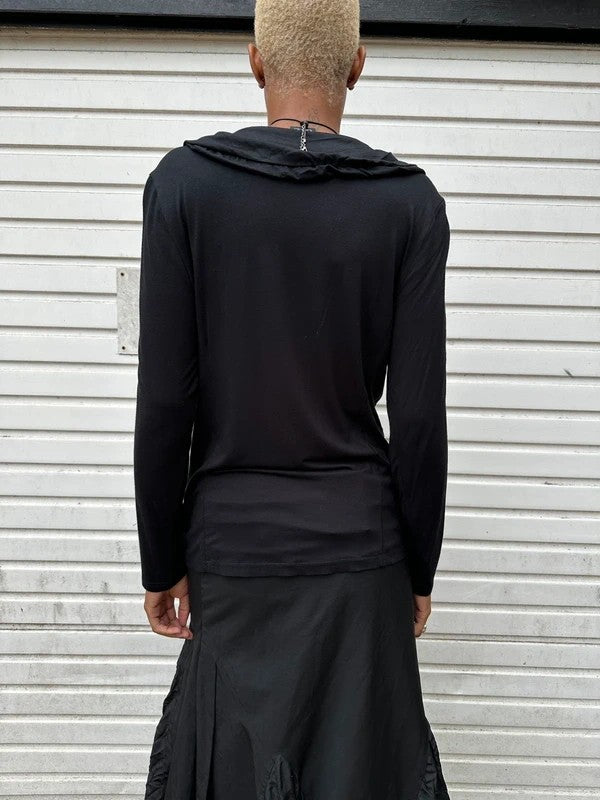 Vintage Gothic Whimsygoth Zip Up Longsleeve (M)