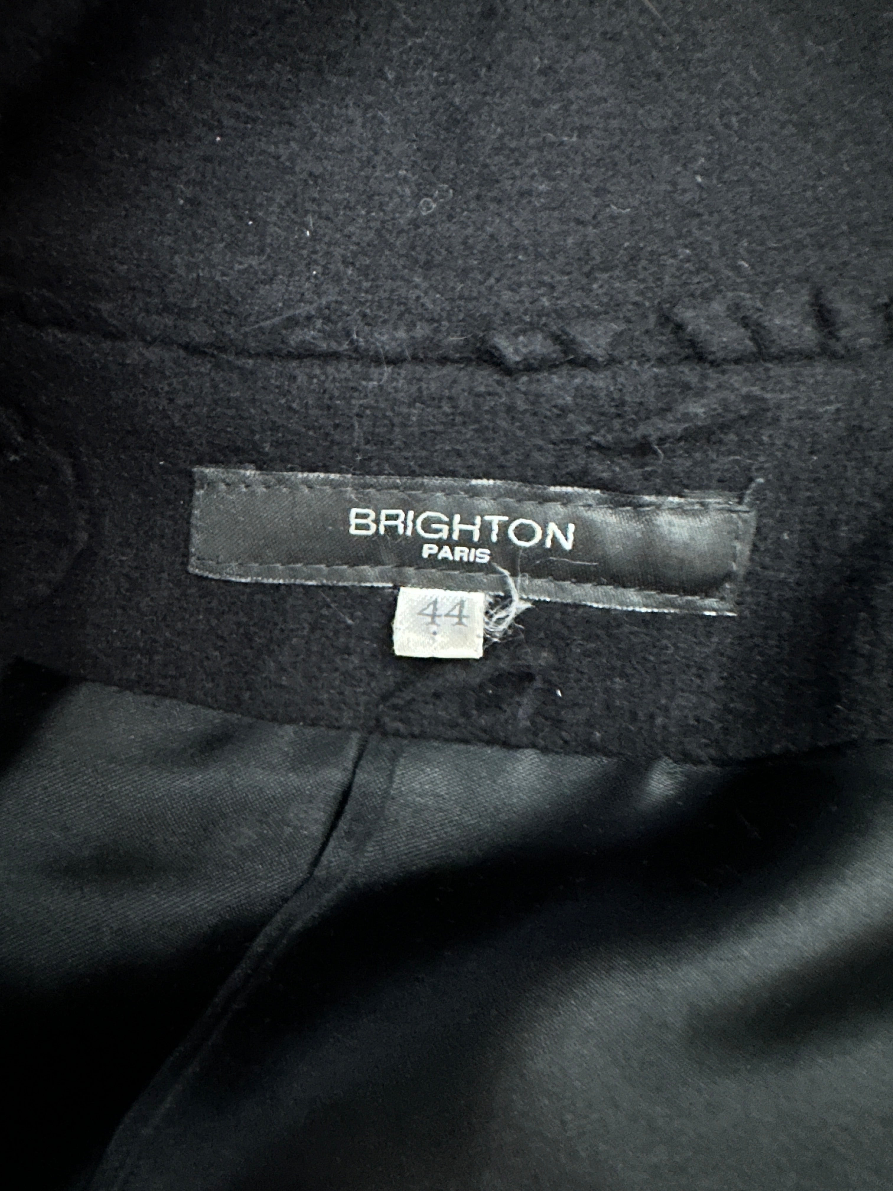 Vintage Romantic Gothic Black Wool Buckle Coat (S/M)