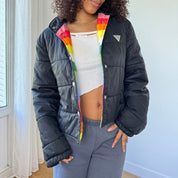 Fiorucci Rainbow Lined Puffer Jacket (S/L)