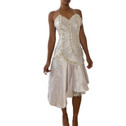 Vintage Italian Halter Asymmetric Dress (XS/S)