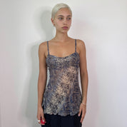 Vintage Paisley Mesh Cami Top (S)