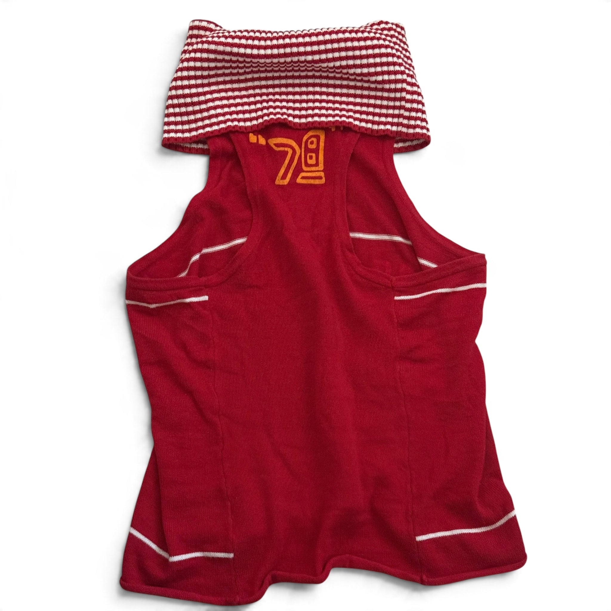 Archival vintage Diesel knit high-neck halter tank top (M)
