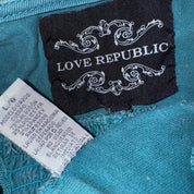 Early 2000s Teal Denim Vest (M/L)